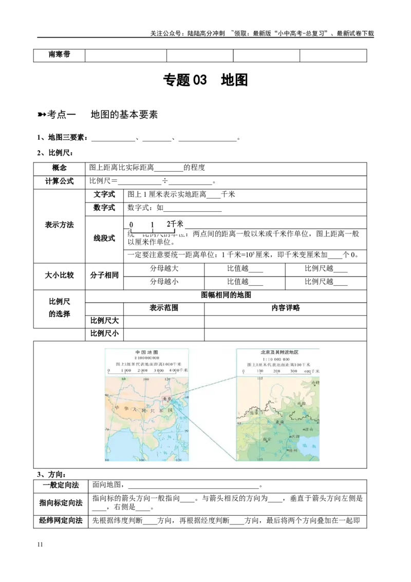 阶段背记01地球和地图（原卷版）_02中考总复习（2026版更新中）_09-地理-中考总复习_2024年中考复习资料_一轮复习_❤2024年中考地理一轮复习讲练测（全国通用）_晨读晚默+填图_晨读晚默
