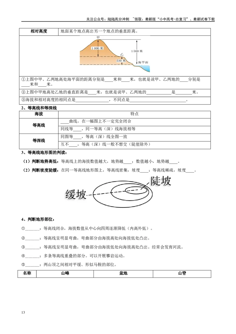 阶段背记01地球和地图（原卷版）_02中考总复习（2026版更新中）_09-地理-中考总复习_2024年中考复习资料_一轮复习_❤2024年中考地理一轮复习讲练测（全国通用）_晨读晚默+填图_晨读晚默