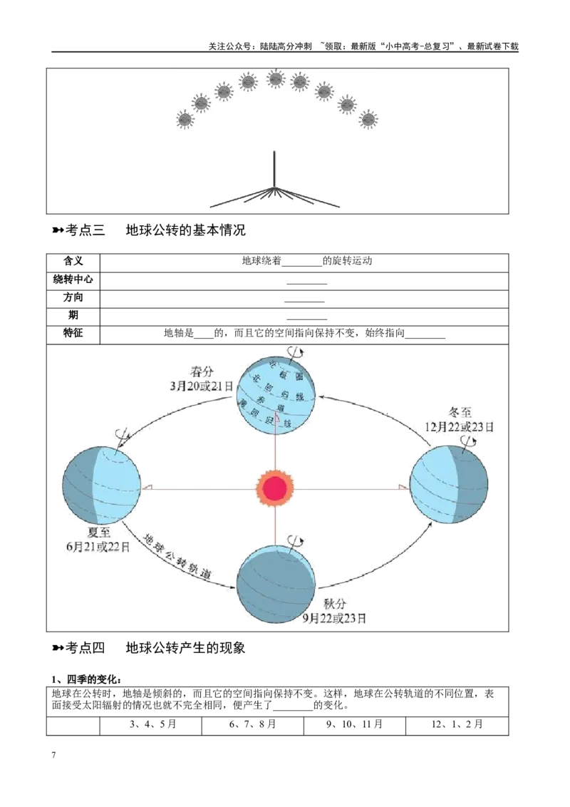 阶段背记01地球和地图（原卷版）_02中考总复习（2026版更新中）_09-地理-中考总复习_2024年中考复习资料_一轮复习_❤2024年中考地理一轮复习讲练测（全国通用）_晨读晚默+填图_晨读晚默