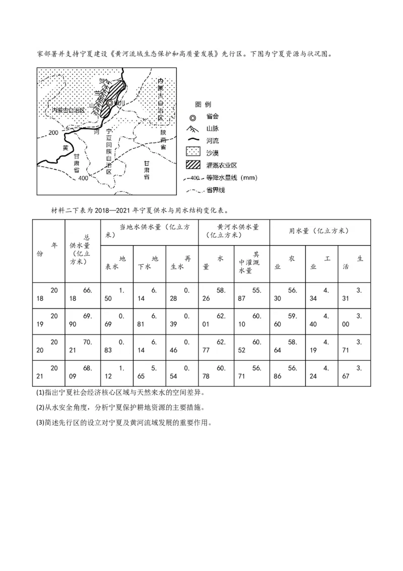 专题17地理环境与区域发展-口袋书2024年高考地理一轮复习知识清单_9.2025地理总复习_2024年新高考资料_1.2024一轮复习_2024年高考地理一轮复习知识清单