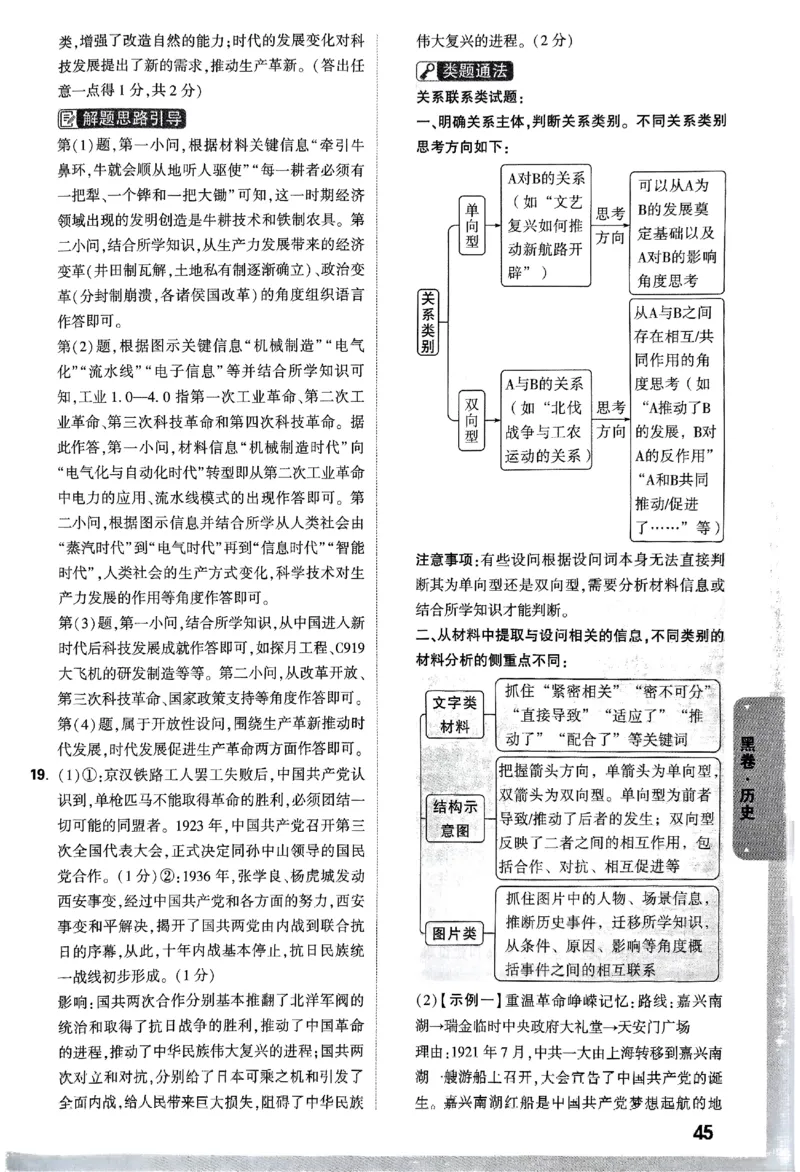 2025《万唯中考&bull;山西黑白卷》历史答案_初中资料合集_2025《万唯中考&bull;黑白卷》多地方版（更30省）_2025《万唯中考&bull;山西黑白卷》7科