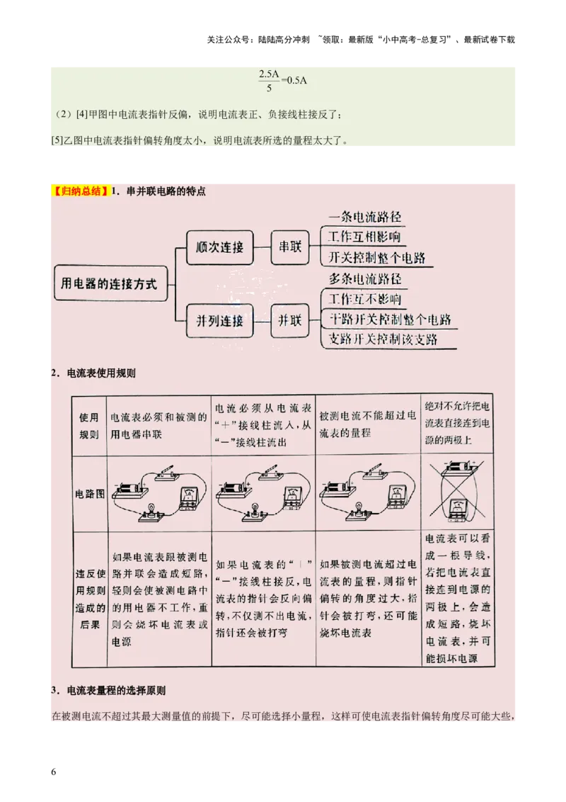 通关08电荷、电流、电压和电阻-备战2024年中考物理抢分秘籍（全国通用）（原卷版）_02中考总复习（2026版更新中）_04-物理-中考总复习_2024年中考复习资料_三轮复习
