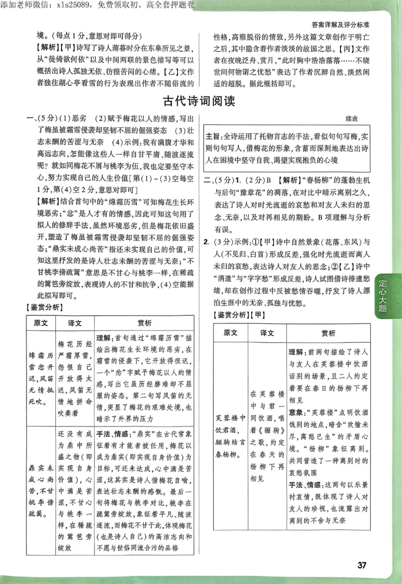 2025甘肃定心卷五科合订答案_00_初中资料合集_万唯2025版万唯中考《定心卷》全国地方版实时更新（已更11省）_2025万唯中考《定心卷》7科（甘肃）
