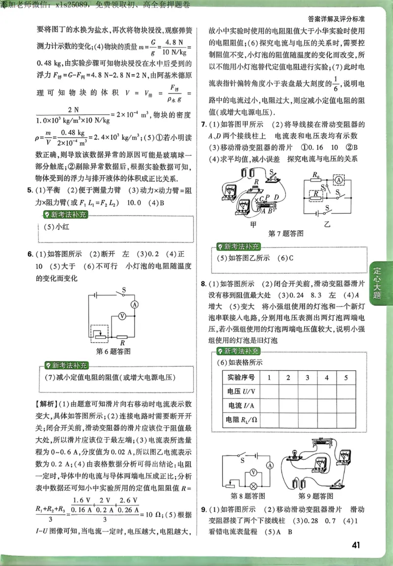 2025甘肃定心卷五科合订答案_00_初中资料合集_万唯2025版万唯中考《定心卷》全国地方版实时更新（已更11省）_2025万唯中考《定心卷》7科（甘肃）