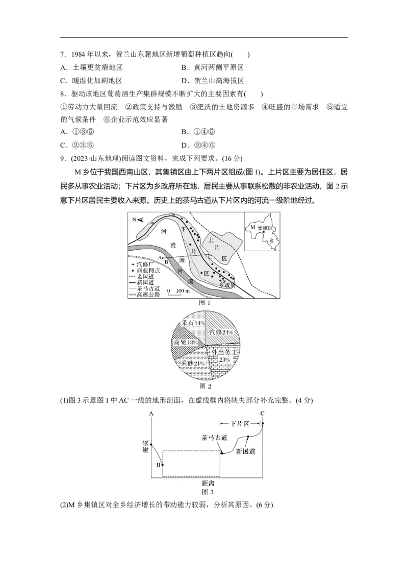 专题10　图表信息处理_9.2025地理总复习_2025年新高考资料_二轮复习_2025年高考地理二轮复习讲义+专题强化练（学生版）_专题强化练