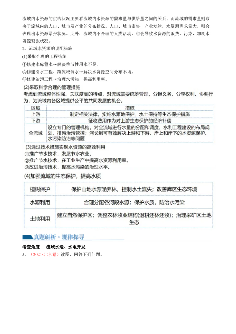 专题11区域联系与区域发展（讲义）（解析版）_9.2025地理总复习_2024年新高考资料_2.2024二轮复习_2024年高考地理二轮复习讲练测（新教材新高考）