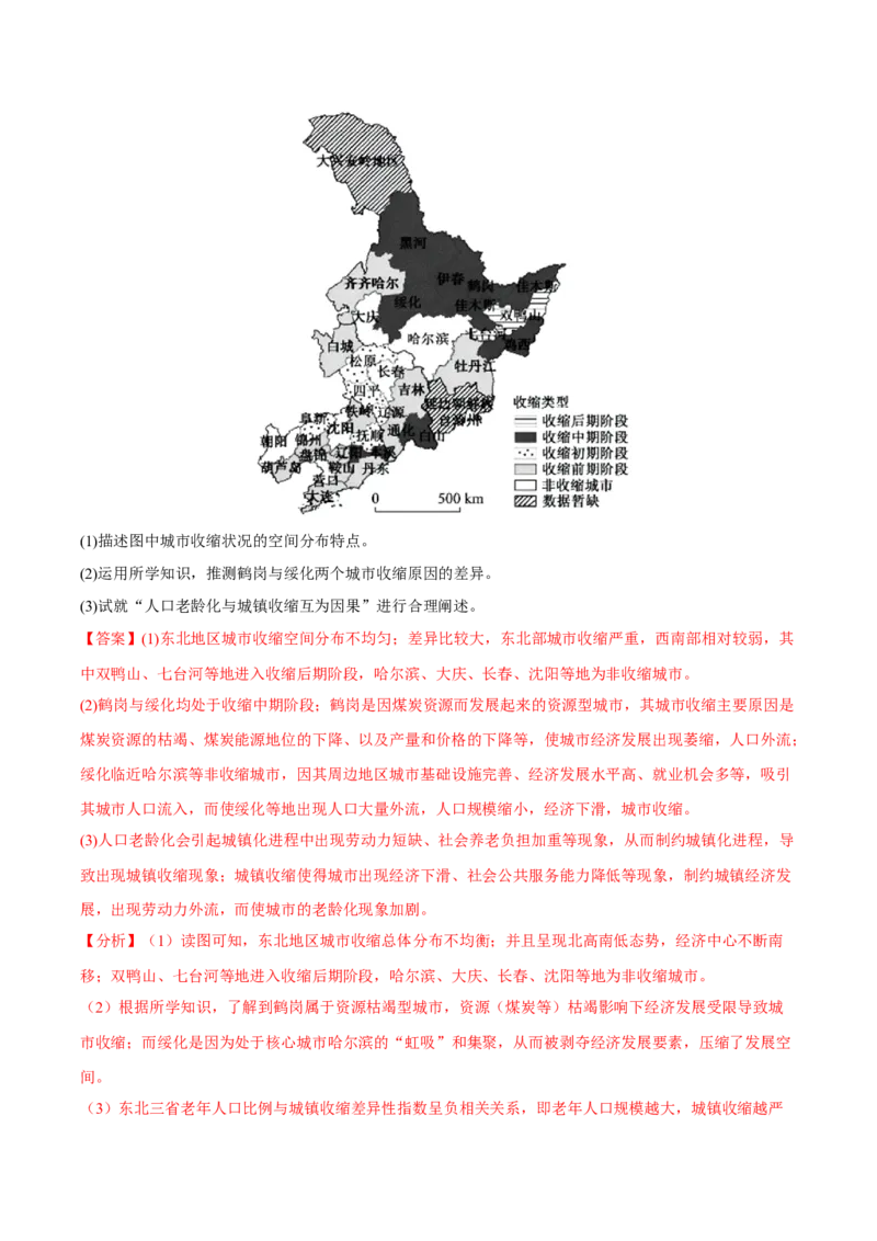 专题15特征描述类综合题（解析版）_9.2025地理总复习_2023年新高考复习资料_二轮复习_抓重点&middot;破难点2023年高考地理二轮复习重难点突破高分训练营287547423