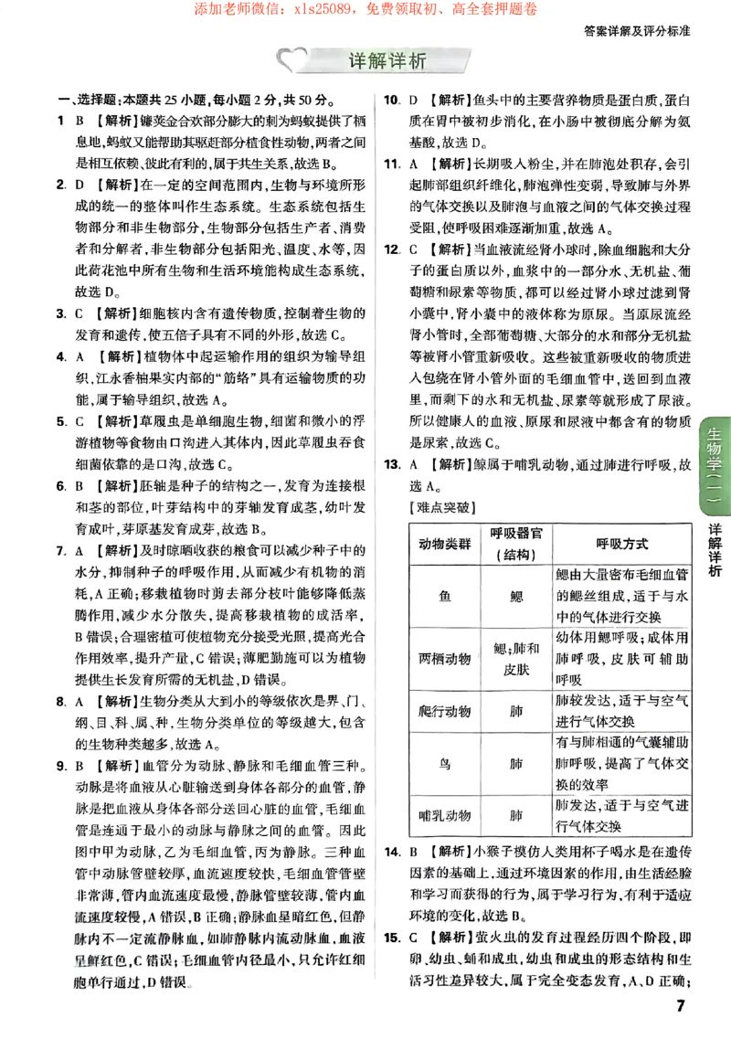 2025《万唯中考&bull;湖南定心卷》地生答案_初中资料合集_万唯2025版万唯中考《定心卷》地生-实时更新（已更4省）_2025万唯中考《定心卷》地生（湖南）