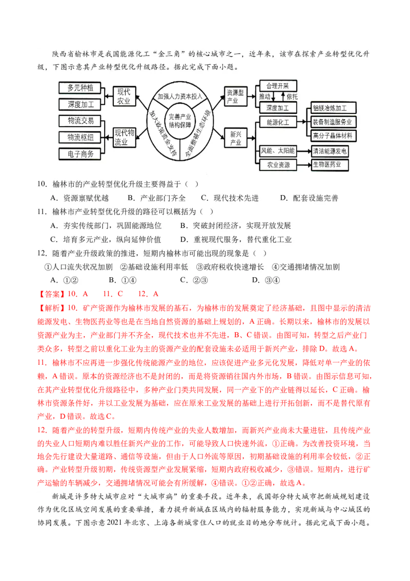 区域发展（通关卷二）（解析版）_9.2025地理总复习_2024年新高考资料_1.2024一轮复习_2024年高考地理一轮复习讲练测（新教材新高考）