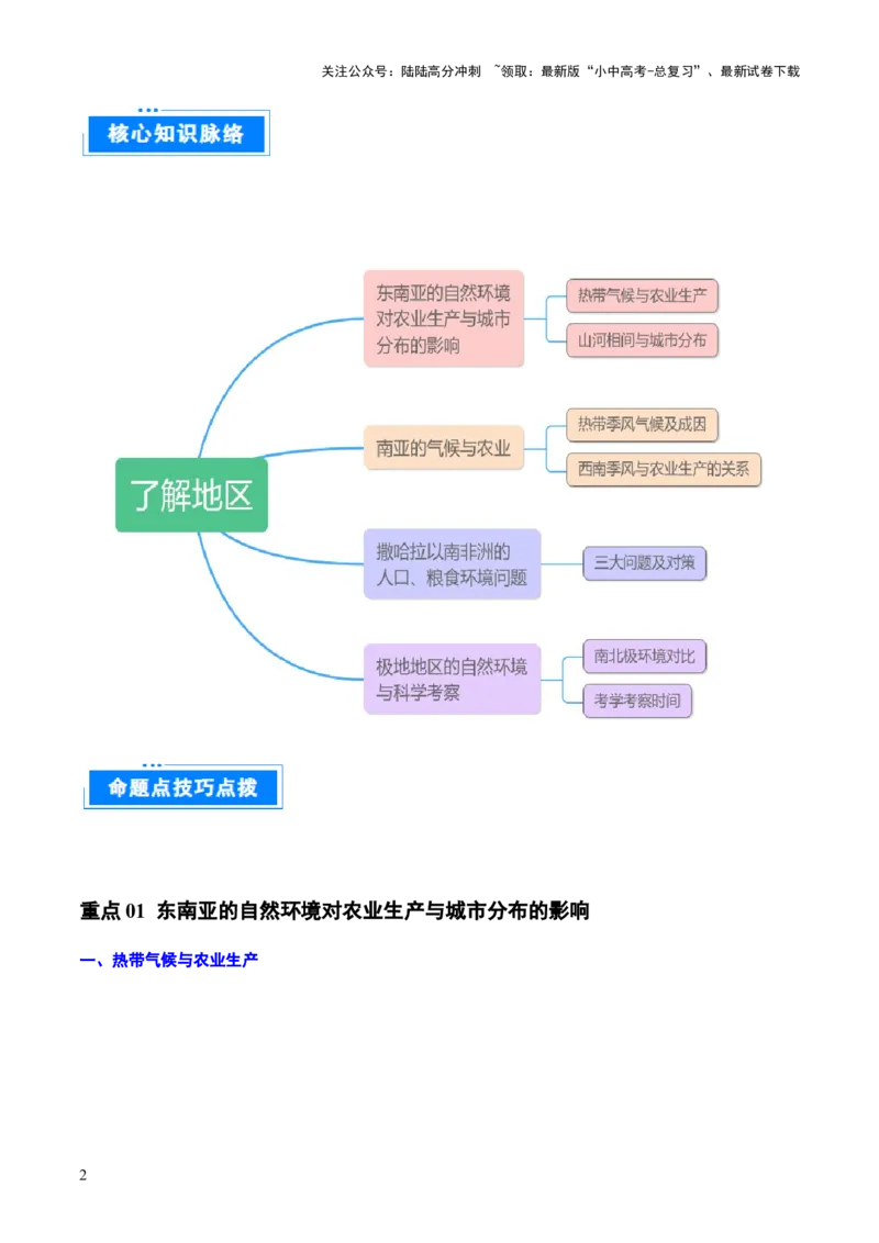 重难点07了解地区（4大重难+命题预测+新考法）-2025中考地理热点&middot;重点&middot;难点专练（全国通用）（解析版）_02中考总复习（2026版更新中）_09-地理-中考总复习_2025中考地理复习资料