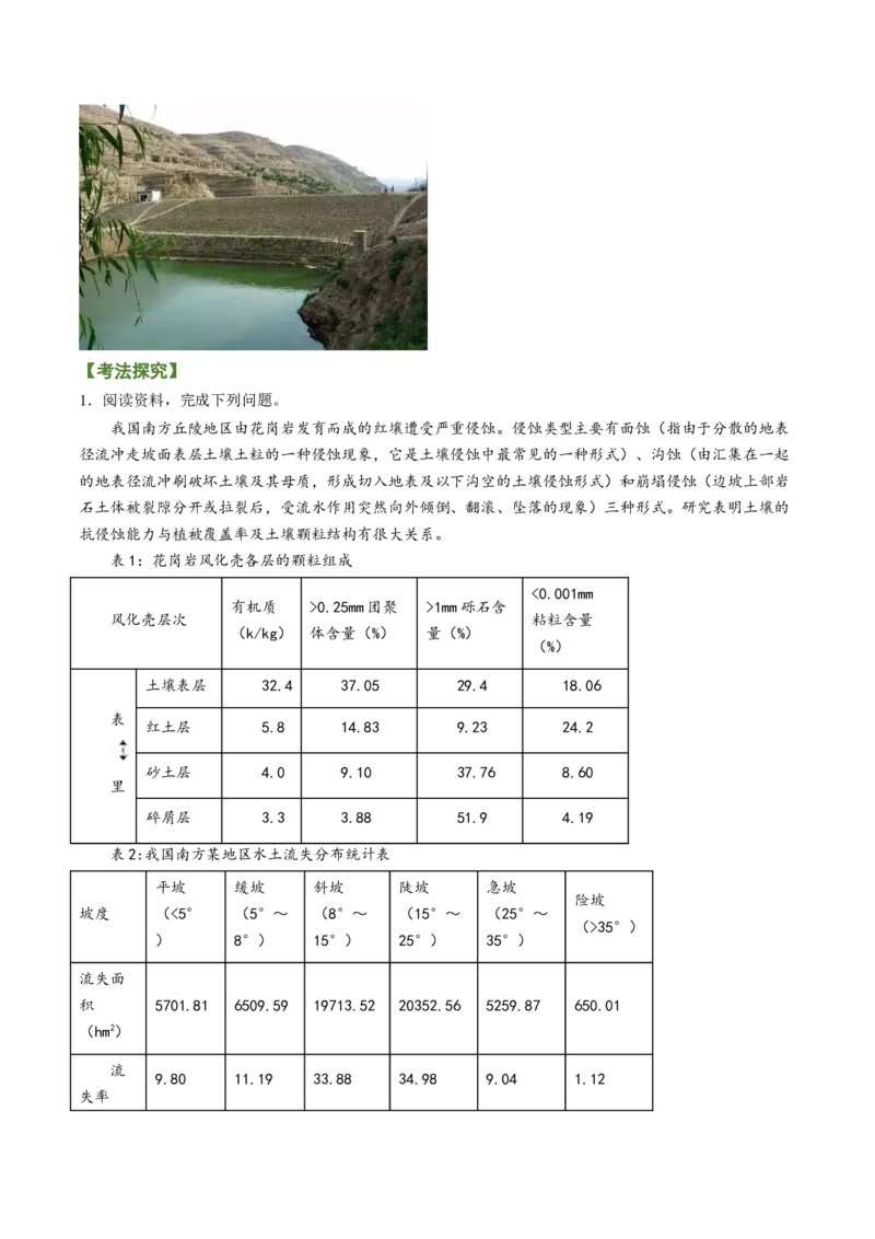 专题10+粮食安全与土壤保护（讲义）（word版）-高频考点解密2023年高考地理二轮专题复习课件+讲义+分层训练（新高考专用）_9.2025地理总复习_2023年新高考复习资料_二轮复习