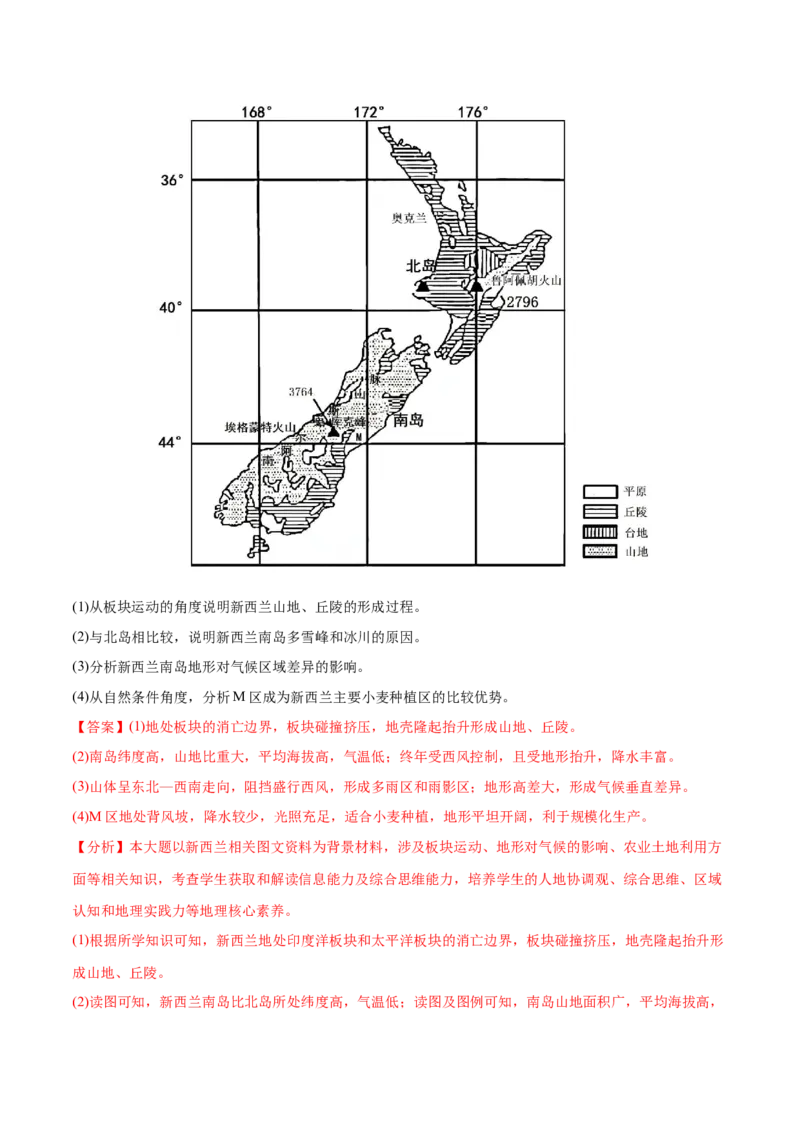 地理微考点521地形与气候-2023年高考总复习地理微考点狙击与专项突破_9.2025地理总复习_2023年新高考复习资料_专项复习_备战2023年高考地理总复习微考点狙击与专项测练