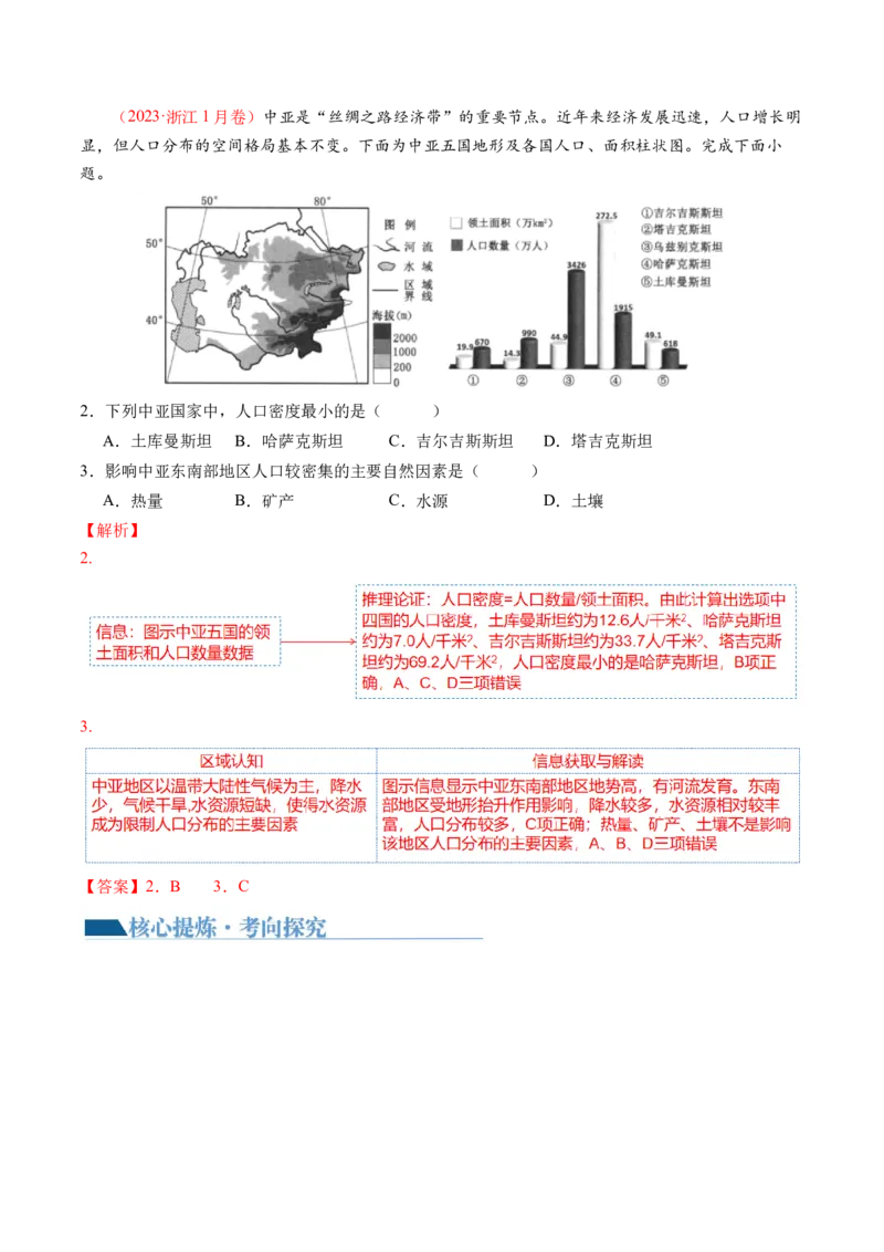 专题08人口与城市（讲义）（解析版）_9.2025地理总复习_2024年新高考资料_2.2024二轮复习_2024年高考地理二轮复习讲练测（新教材新高考）
