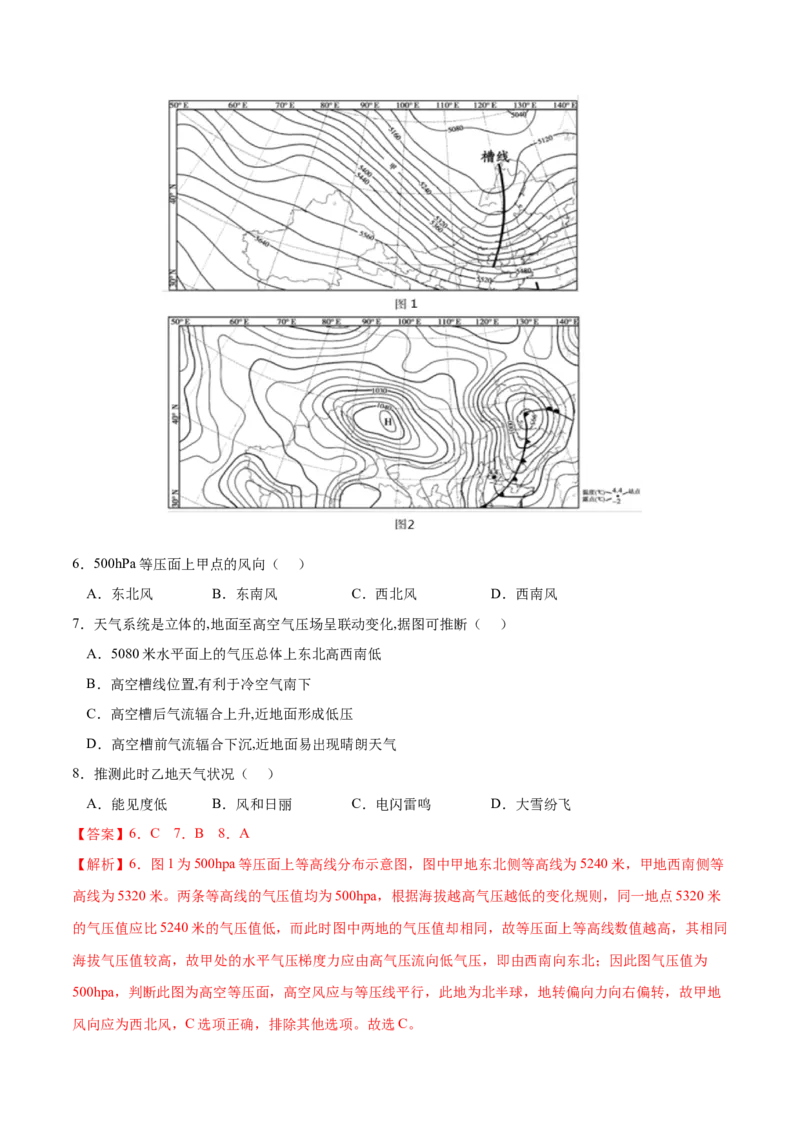 地理微考点：二：热力环流形成过程-备战2023年高考总复习地理微考点狙击与专项突破_9.2025地理总复习_2023年新高考复习资料_专项复习_备战2023年高考地理总复习微考点狙击与专项测练
