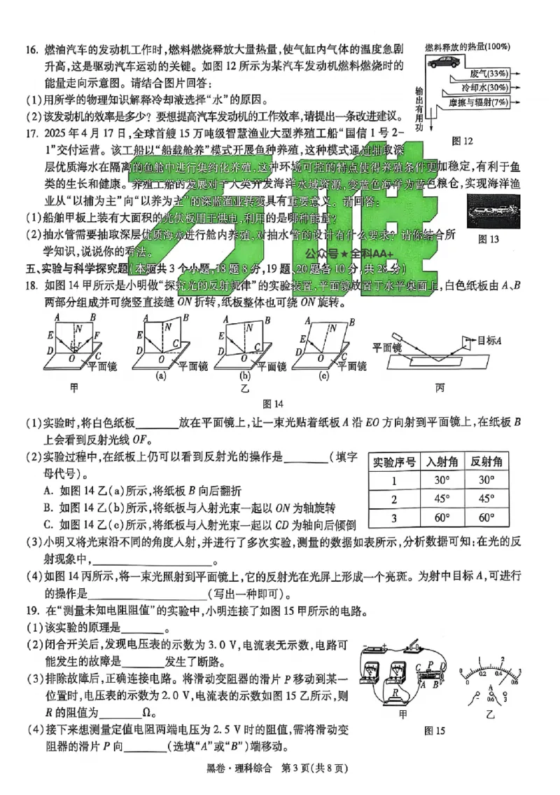 2025《万唯中考&bull;贵州黑白卷》理综黑卷_初中资料合集_2025《万唯中考&bull;黑白卷》多地方版（更30省）_2025《万唯中考&bull;黑白卷》5科全套（贵州）