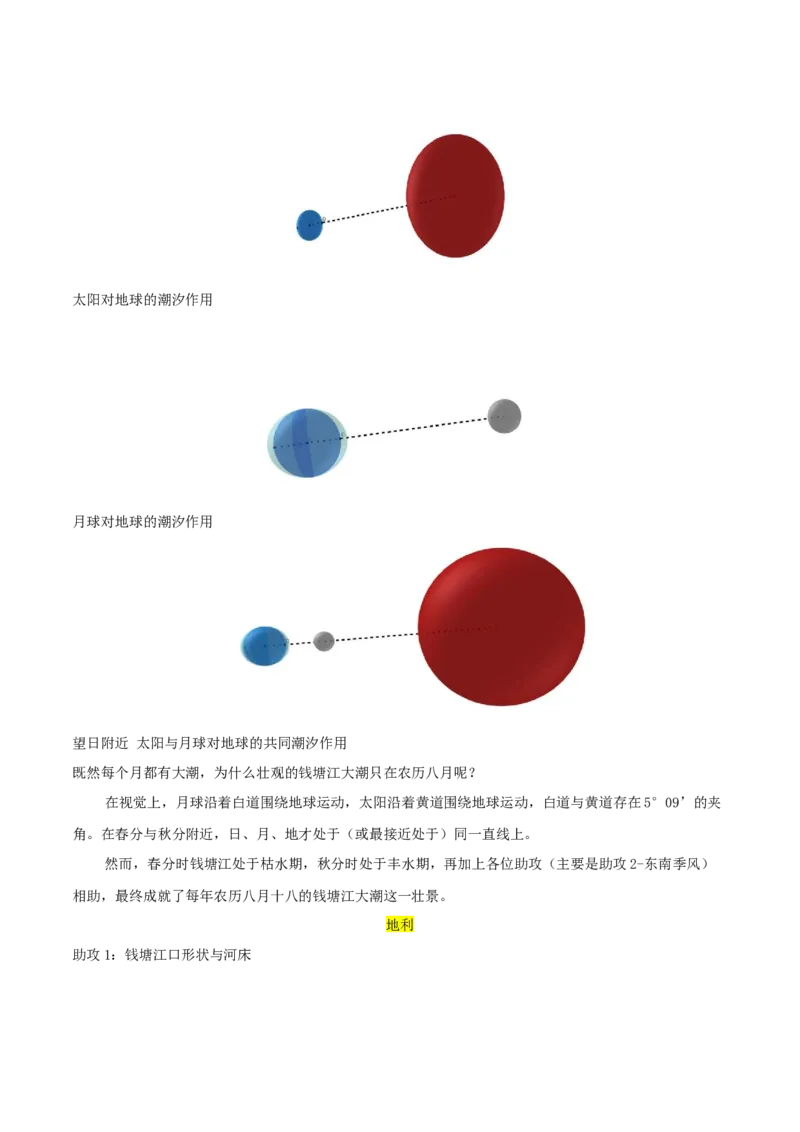 地理微考点：潮汐-备战2023年高考总复习地理微考点狙击与专项突破_9.2025地理总复习_2023年新高考复习资料_专项复习_备战2023年高考地理总复习微考点狙击与专项测练_先导辑