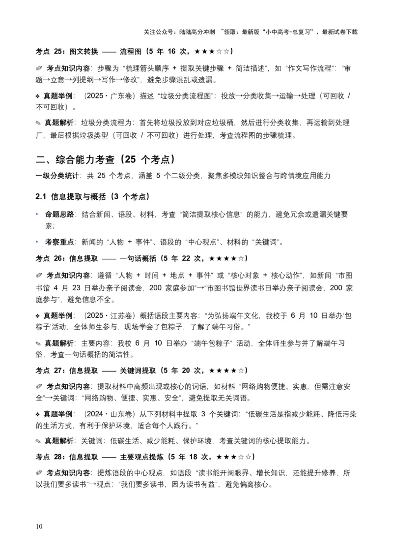 近5年全国各地语文中考语言运用50个高频考点+30个高频易错点_02中考总复习（2026版更新中）_01-语文-中考总复习_2026年中考复习（更新中）_2026年全国中考语文一轮复习讲义