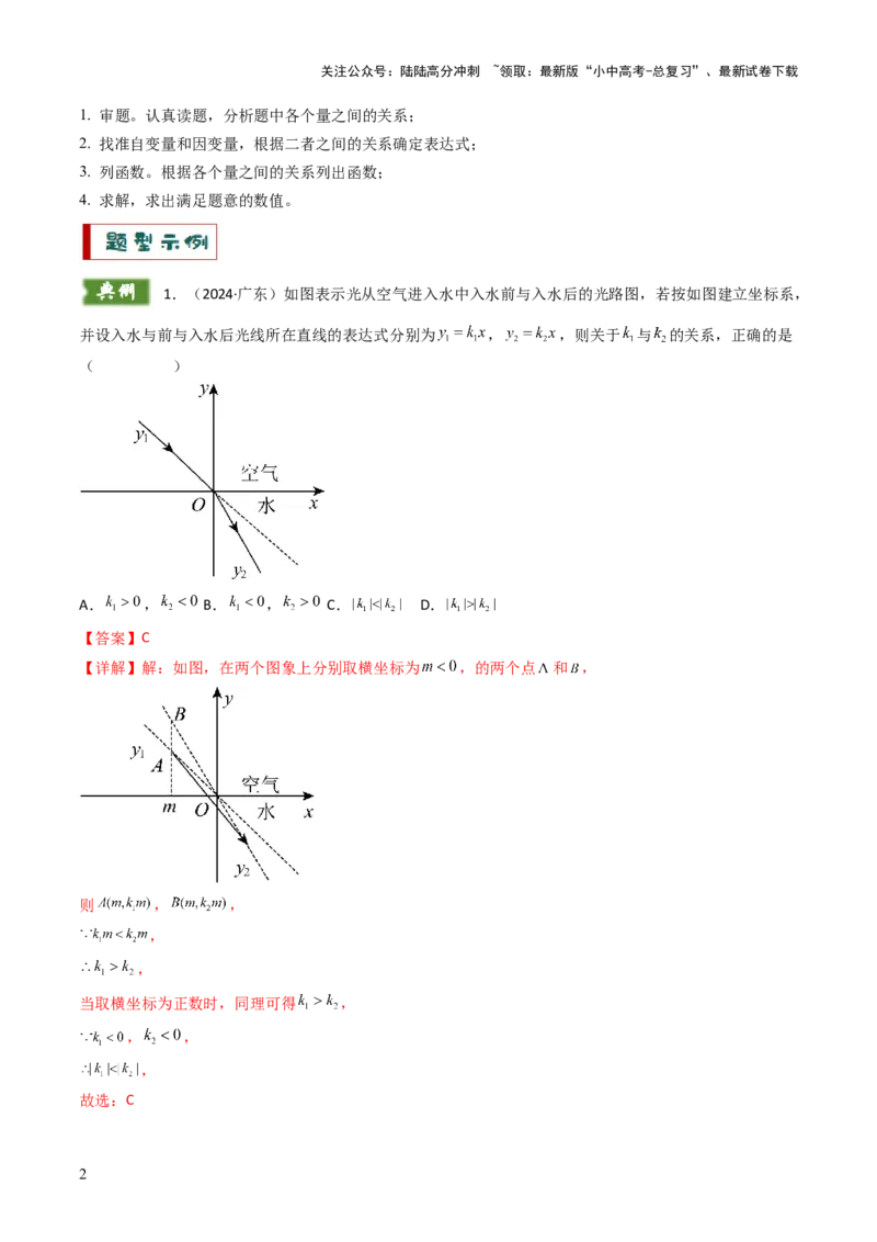 重难点09函数的综合应用题型总结（一次函数的性质与应用、一次函数的性质与应用、二次函数的图象性质应用、二次函数的实际应用）（解析版）_02中考总复习（2026版更新中）