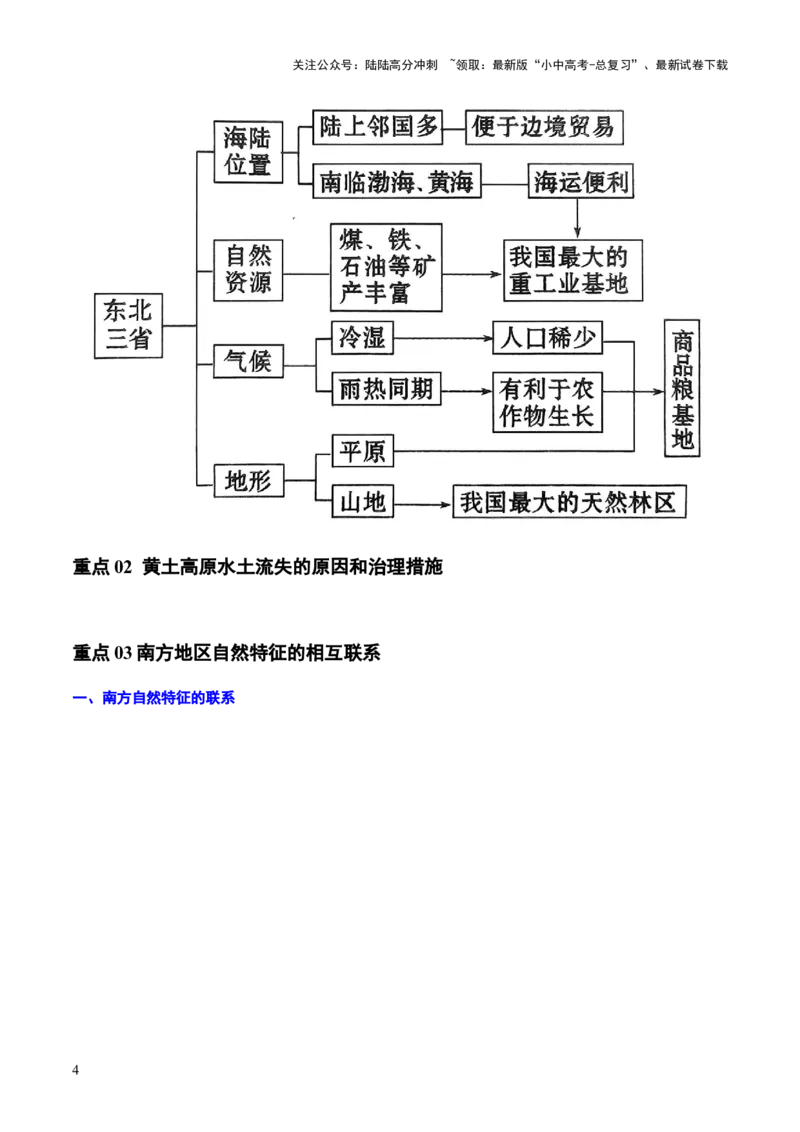 重难点14北方地区与南方地区（5大重难+命题预测+新考法）-2025中考地理热点&middot;重点&middot;难点专练（全国通用）_02中考总复习（2026版更新中）_09-地理-中考总复习_2025中考地理复习资料