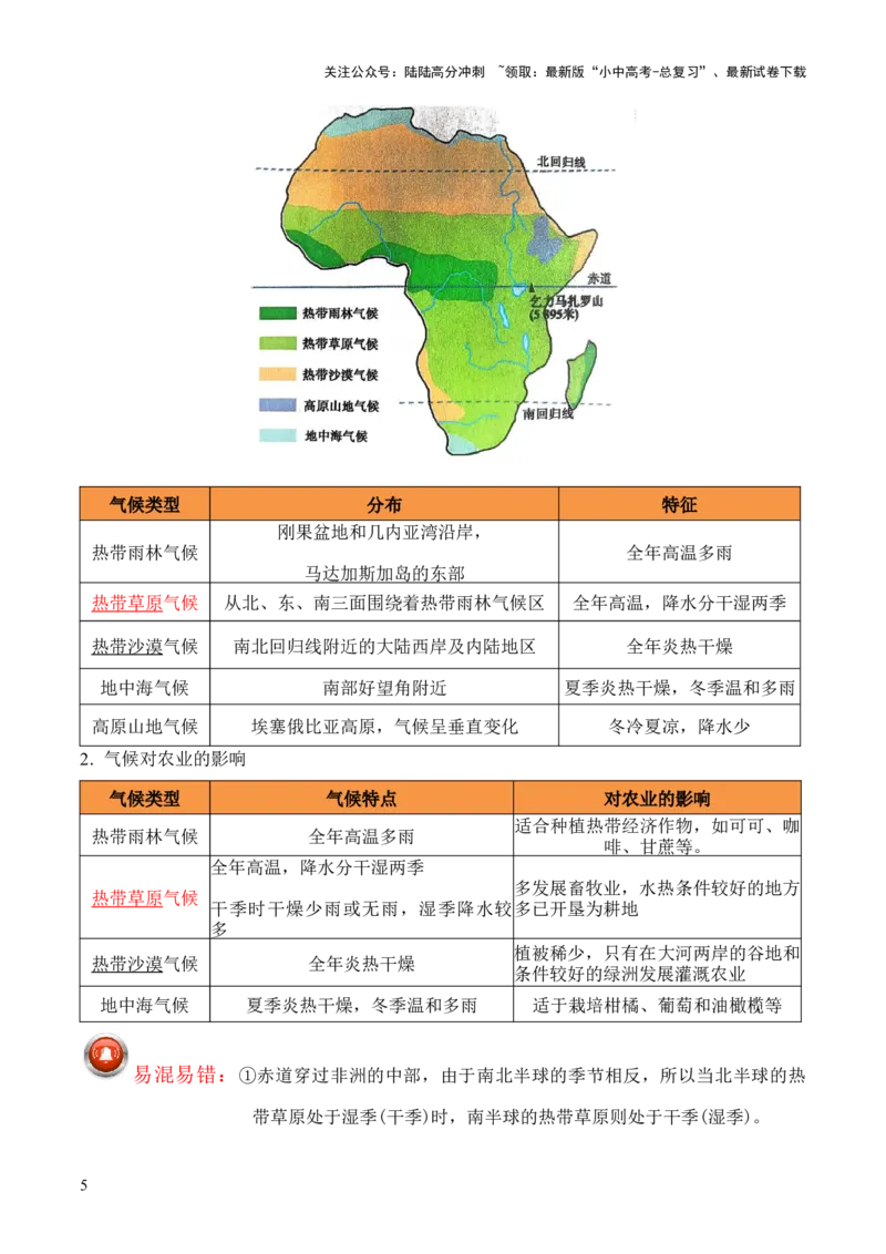 重难点06认识大洲（4大重难+命题预测+新考法）-2025中考地理热点&middot;重点&middot;难点专练（全国通用）_02中考总复习（2026版更新中）_09-地理-中考总复习_2025中考地理复习资料_重点专练