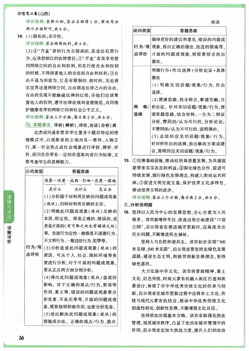 2025《万唯中考&bull;山西定心卷》答案_初中资料合集_万唯2025版万唯中考《定心卷》全国地方版实时更新（已更11省）_2025万唯中考《定心卷》7科（山西）