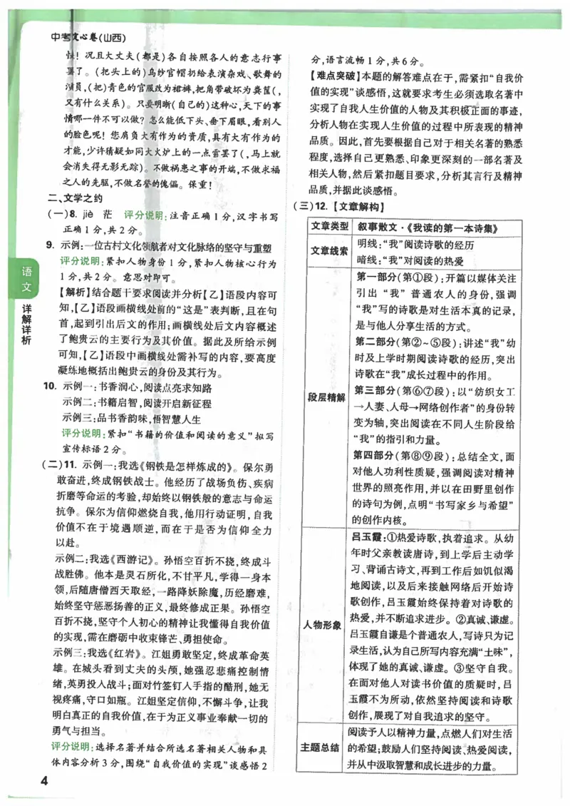 2025《万唯中考&bull;山西定心卷》答案_初中资料合集_万唯2025版万唯中考《定心卷》全国地方版实时更新（已更11省）_2025万唯中考《定心卷》7科（山西）