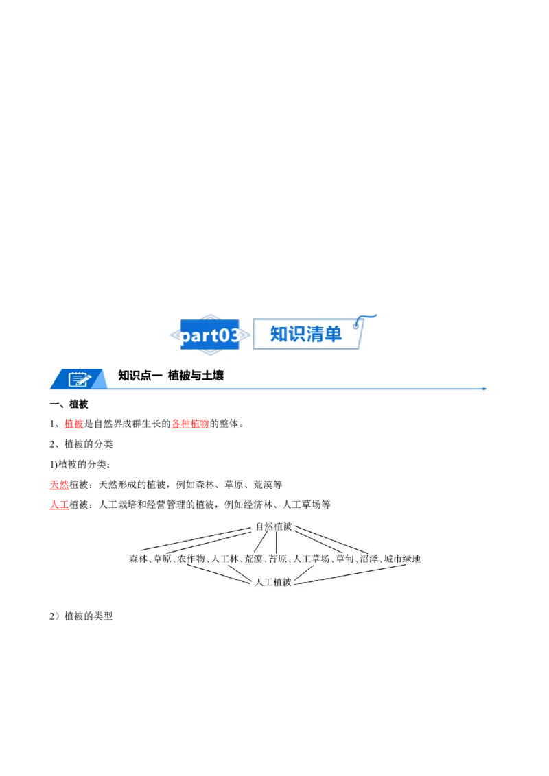 专题10自然地理环境的整体性与差异性-口袋书2024年高考地理一轮复习知识清单_9.2025地理总复习_2024年新高考资料_1.2024一轮复习_2024年高考地理一轮复习知识清单