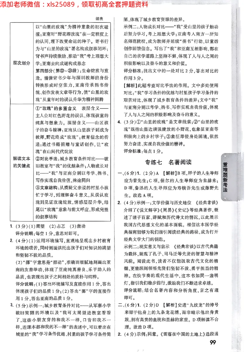 重难题新考法-答案解析七科合订(1)_初中资料合集_2025《万唯中考&bull;黑白卷》多地方版（更30省）_2025《万唯中考&bull;黑白卷》7科全套（广东）