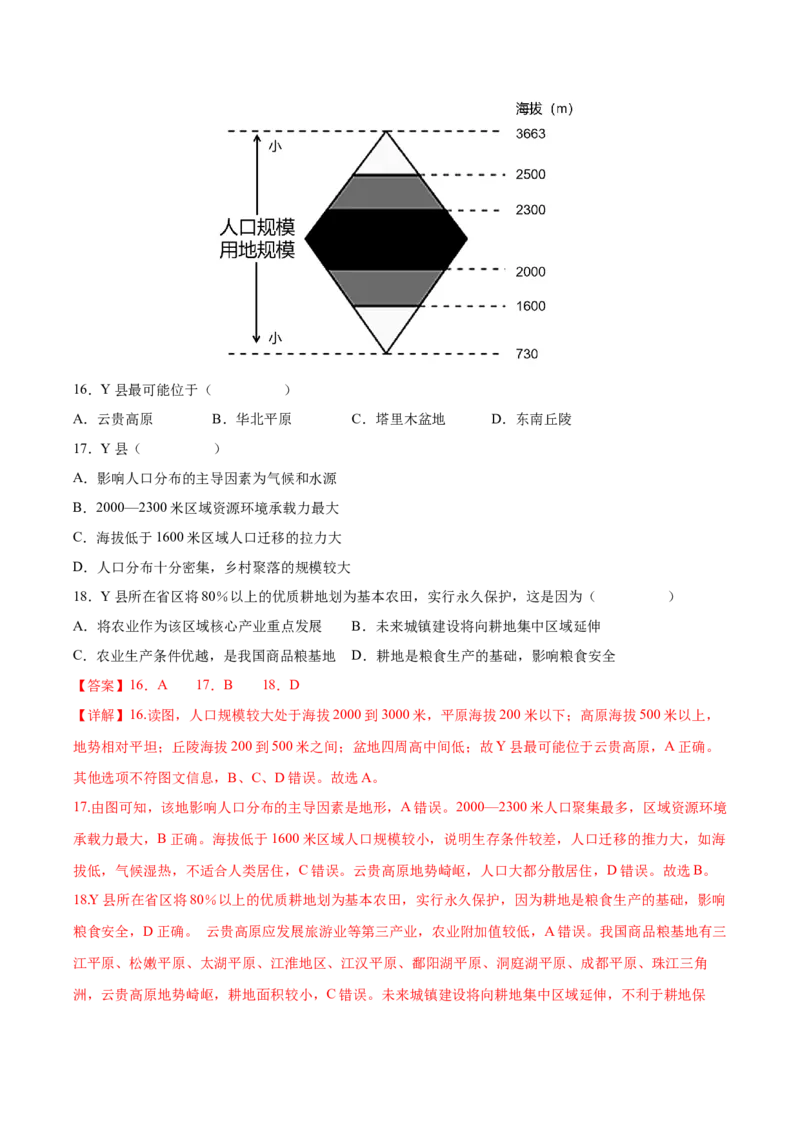 专题12人口-备战2023年高考地理一轮复习精讲精练（解析版）_9.2025地理总复习_2023年新高考复习资料_一轮复习_备战2023年高考地理一轮复习精讲精练