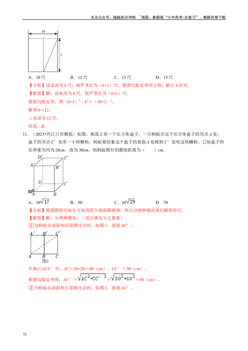重难点02三角形与特殊三角形（解析版）_02中考总复习（2026版更新中）_02-数学-中考总复习_2024年中考复习资料_三轮冲刺资料_完2024年中考数学复习冲刺过关（全国通用）