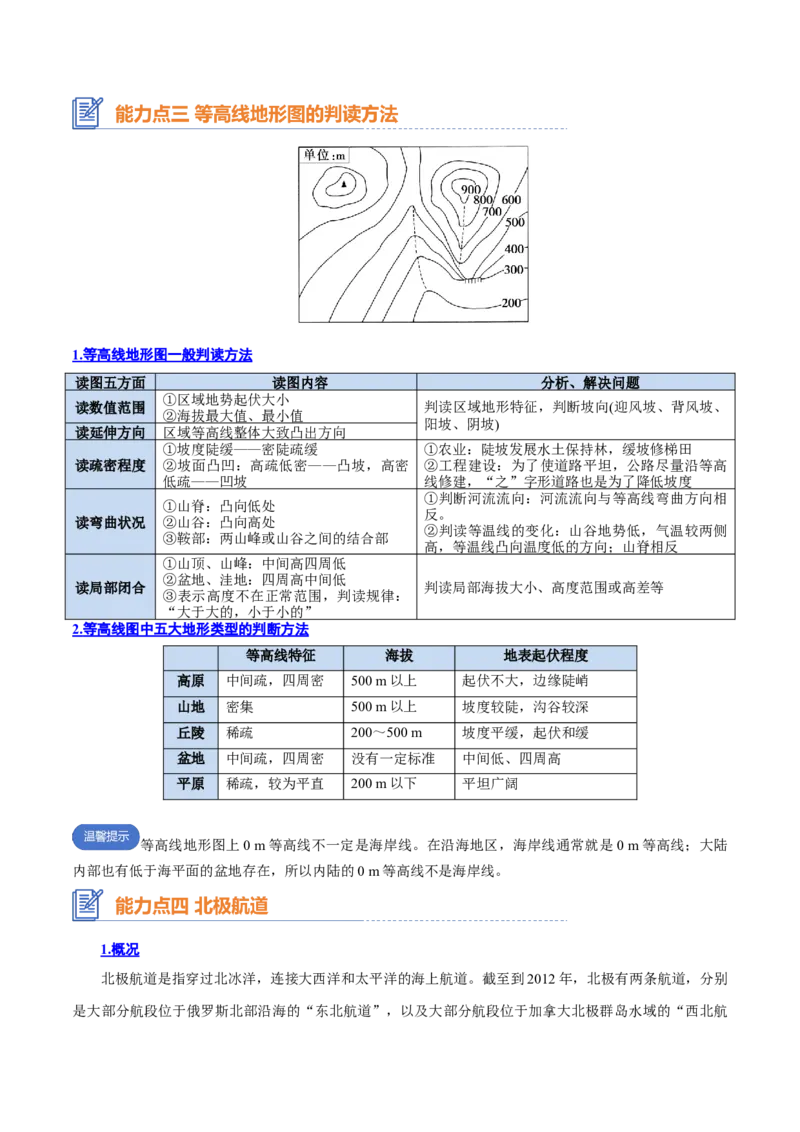 专题01+地球与地图（思维导图+4大知识点+6个能力拓展）-2025年高考地理一轮复习知识清单_9.2025地理总复习_2025年新高考资料_一轮复习_2025年高考地理一轮复习知识清单