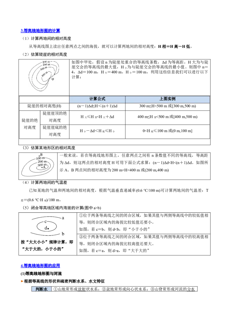 专题01+地球与地图（思维导图+4大知识点+6个能力拓展）-2025年高考地理一轮复习知识清单_9.2025地理总复习_2025年新高考资料_一轮复习_2025年高考地理一轮复习知识清单