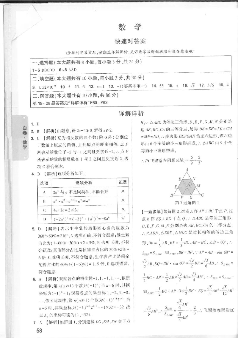 2025《万唯中考&bull;徐州黑白卷》7科详解详析_初中资料合集_2025《万唯中考&bull;黑白卷》多地方版（更30省）_2025《万唯中考&bull;黑白卷》7科全套（徐州）