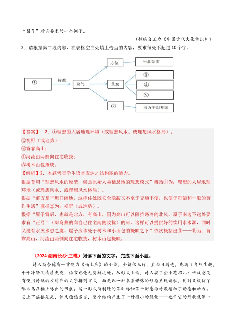 专题08图文转换-3年（2022-2024）高考1年模拟语文真题分类汇编（全国通用）（解析版）_1.2025语文总复习_2025年新高考资料_专项复习