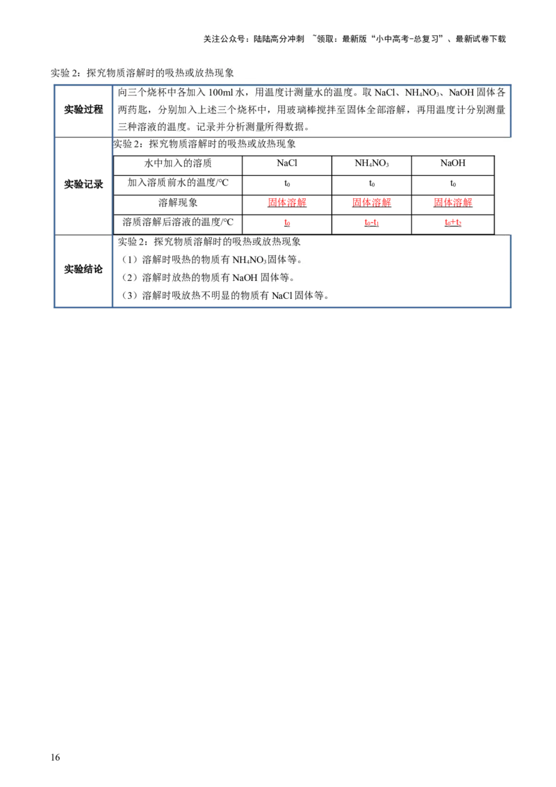 速记二中考必考教材实验（讲练）（解析版）3_02中考总复习（2026版更新中）_05-化学-中考总复习_2025年中考复习资料_2025中考二轮课件ppt+讲义+练习化学_讲义+练习
