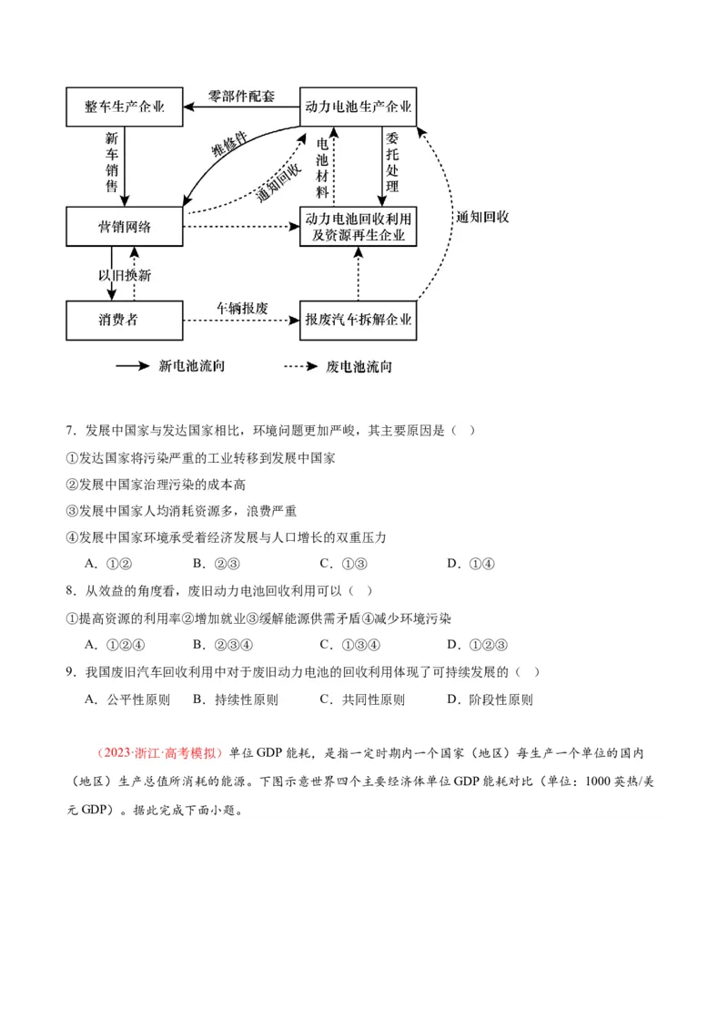 专题16人类与地理环境的协调发展-口袋书2024年高考地理一轮复习知识清单_9.2025地理总复习_2024年新高考资料_1.2024一轮复习_2024年高考地理一轮复习知识清单