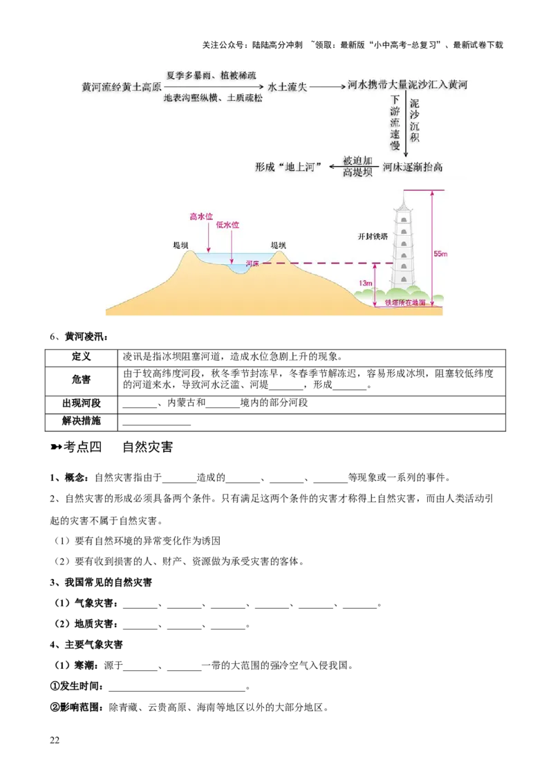 阶段背记06中国地理概况（晨读晚默）（原卷版）_02中考总复习（2026版更新中）_09-地理-中考总复习_2024年中考复习资料_一轮复习_❤2024年中考地理一轮复习讲练测（全国通用）_晨读晚默