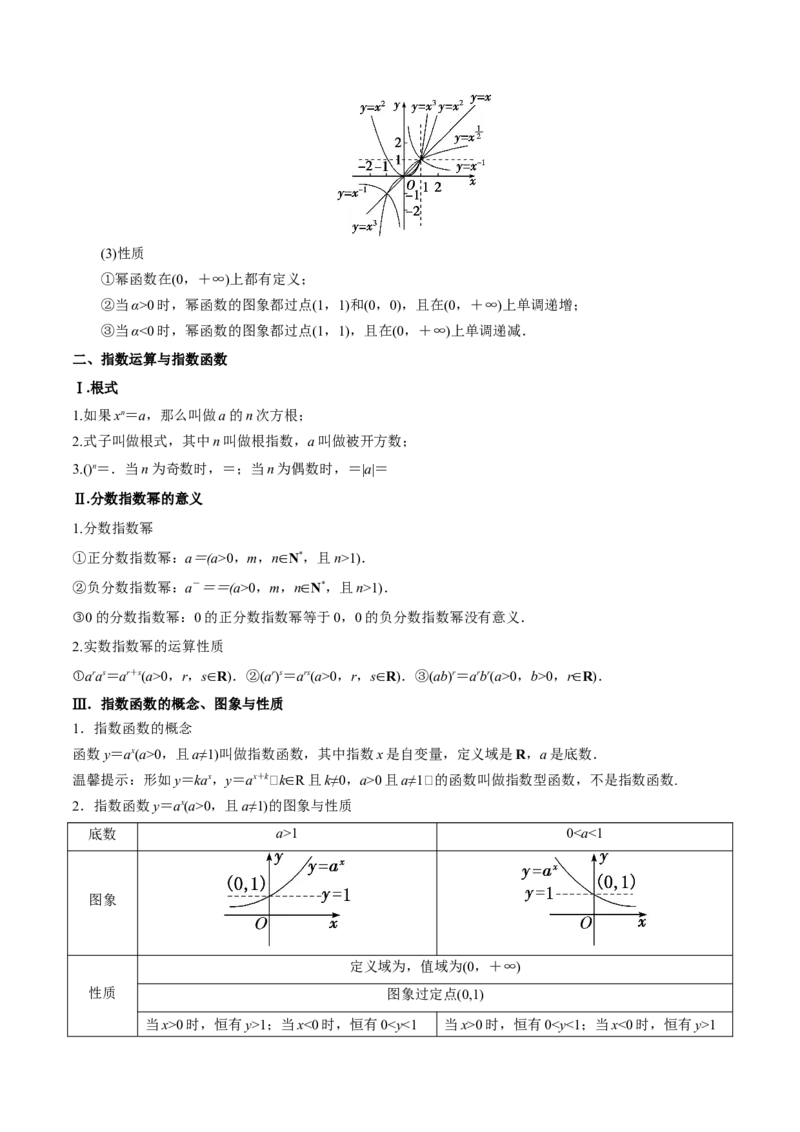 专题08幂、指数、对数函数（思维导图+知识清单+核心素养分析+方法归纳）（原卷版）_2.2025数学总复习_2025年新高考资料_一轮复习