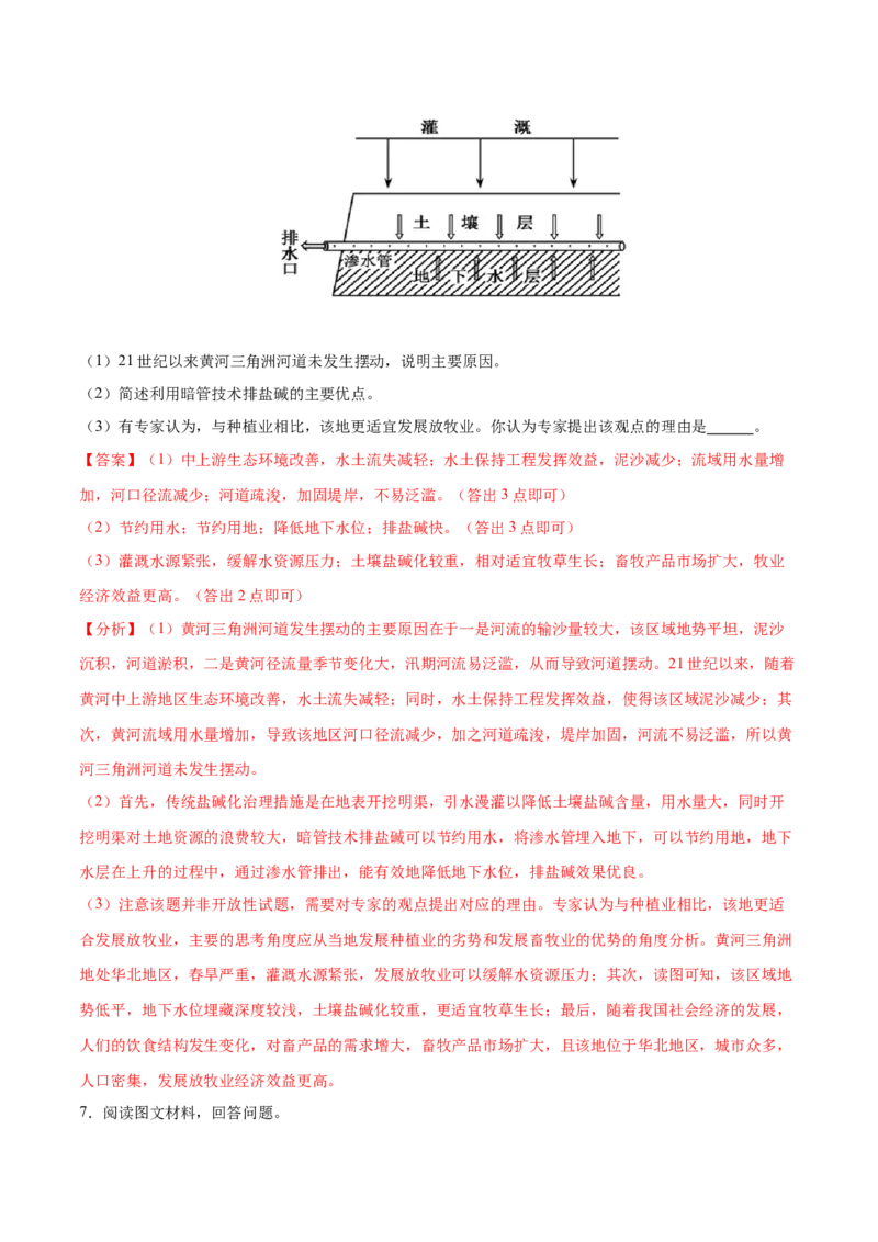 地理微考点：盐碱化的过程分析-备战2023年高考总复习地理微考点狙击与专项突破_9.2025地理总复习_2023年新高考复习资料_专项复习_备战2023年高考地理总复习微考点狙击与专项测练