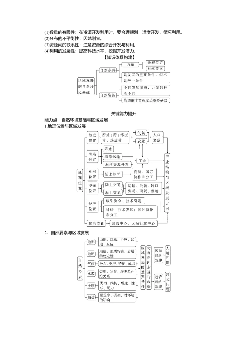 2025届高中地理人教版一轮复习第62课时导学案：区域发展的自然环境基础_9.2025地理总复习_2025年新高考资料_一轮复习_人教版2025届高中地理一轮复习知识梳理(课件+导学案+练习)