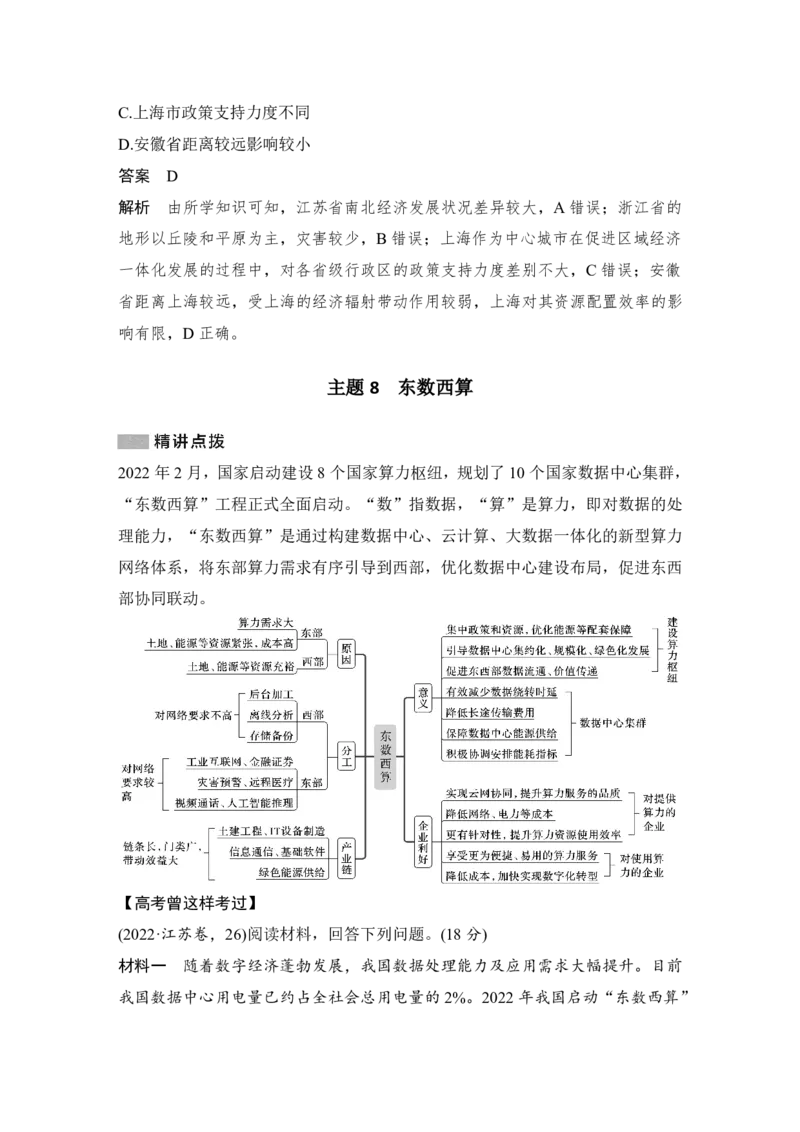 2025年高考地理考前大概念单元主题突破大单元十二　区域发展与区域合作_9.2025地理总复习_2025年新高考资料_二轮复习_2025年高考地理考前增分特训