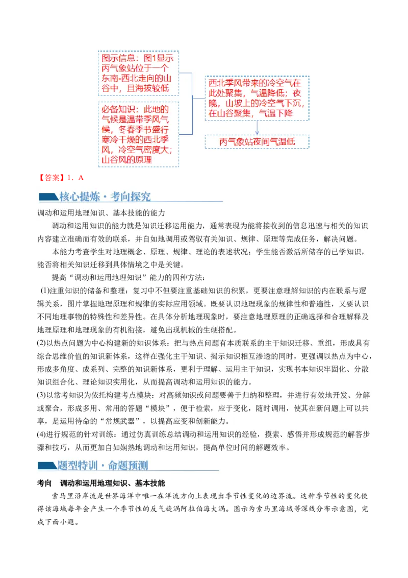 专题2关键能力（讲义）（解析版）_9.2025地理总复习_2024年新高考资料_2.2024二轮复习_2024年高考地理二轮复习讲练测（新教材新高考）_能力