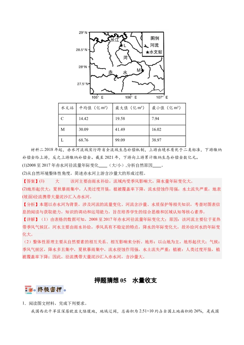 地理-2024年高考终极押题猜想（解析版）_9.2025地理总复习_2024年新高考资料_5.2024三轮冲刺_地理-2024年高考终极押题猜想