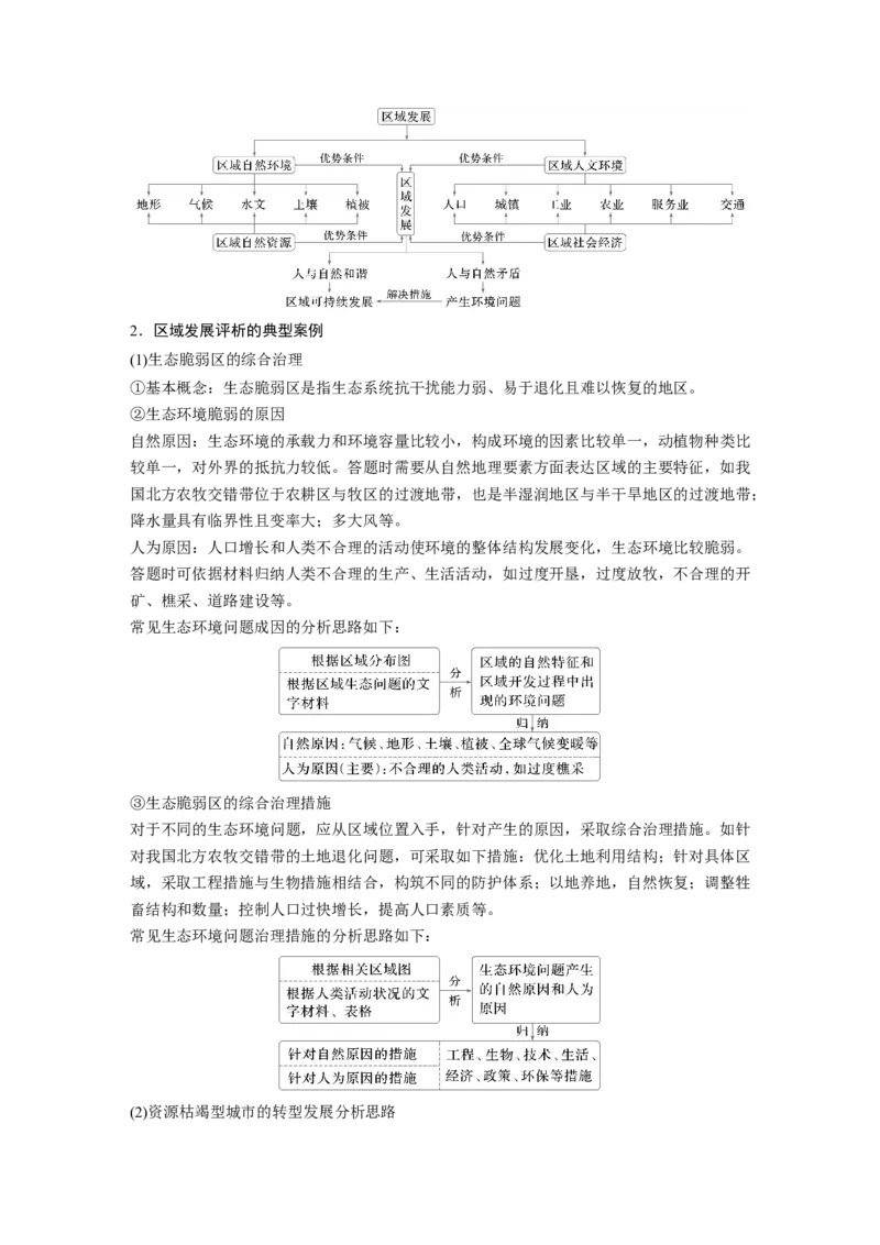 2025年高考地理二轮复习配套讲义通用版专题3　区域发展评析_9.2025地理总复习_2025年新高考资料_二轮复习_2025年高考地理二轮复习配套讲义通用版（解析版）