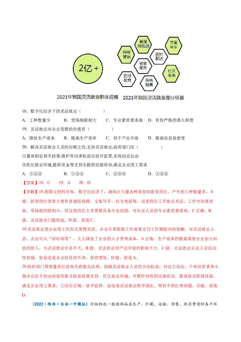 专题14产业区位因素-备战2023年高考地理一轮复习精讲精练（解析版）_9.2025地理总复习_2023年新高考复习资料_一轮复习_备战2023年高考地理一轮复习精讲精练