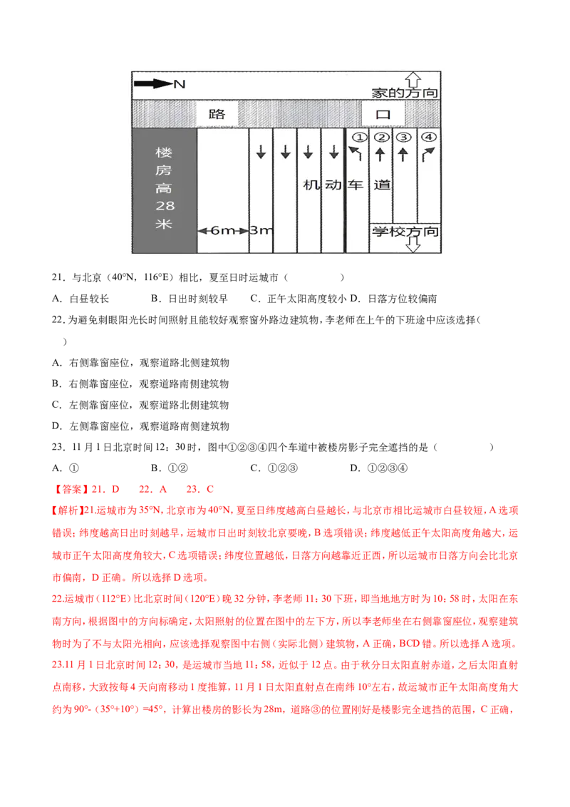专题04地球的运动-备战2023年高考地理一轮复习精讲精练（解析版）_9.2025地理总复习_2023年新高考复习资料_一轮复习_备战2023年高考地理一轮复习精讲精练