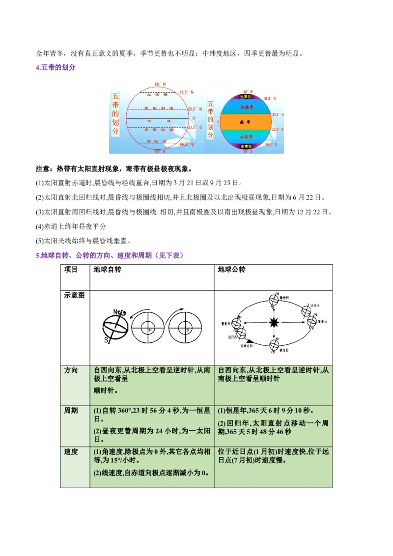 专题04地球的运动-备战2023年高考地理一轮复习精讲精练（解析版）_9.2025地理总复习_2023年新高考复习资料_一轮复习_备战2023年高考地理一轮复习精讲精练