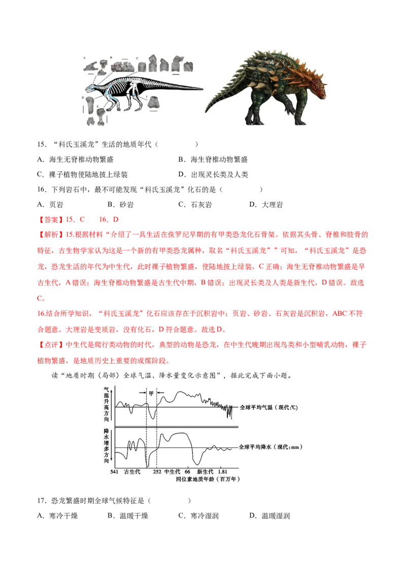 专题03宇宙中的地球-备战2023年高考地理一轮复习精讲精练（解析版）_9.2025地理总复习_赠品通用版（老高考）复习资料_一轮复习_备战2023年高考地理一轮复习精讲精练