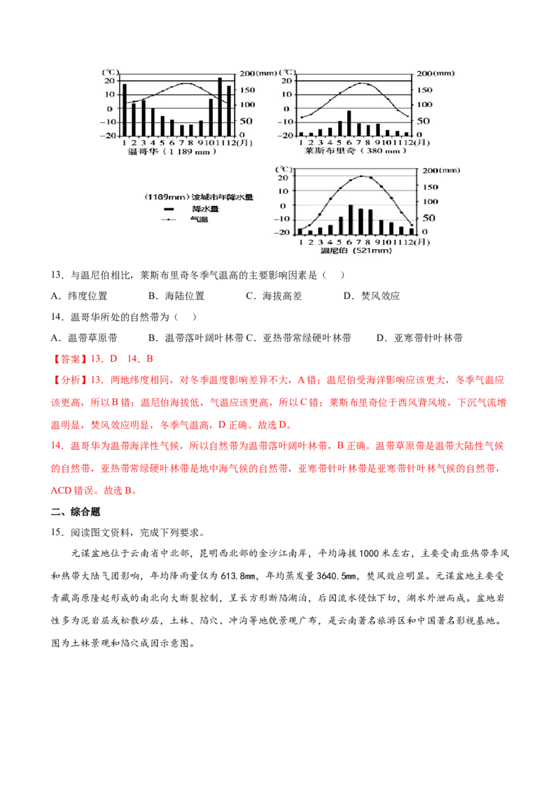 地理微考点508焚风效应2023年高考总复习地理微考点狙击与专项突破_9.2025地理总复习_2023年新高考复习资料_专项复习_备战2023年高考地理总复习微考点狙击与专项测练_第十辑