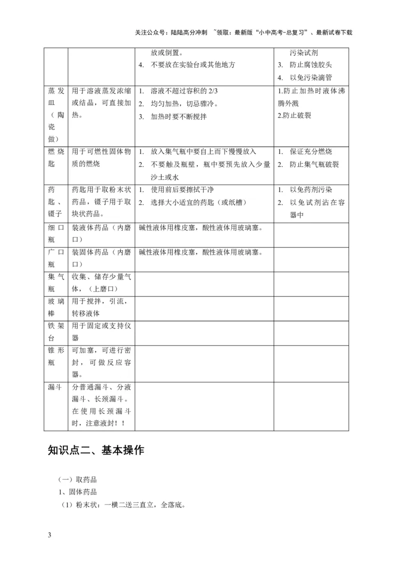 精练07化学基础实验（解析版）_02中考总复习（2026版更新中）_05-化学-中考总复习_2024年中考复习资料_二轮复习资料_2024年中考化学二轮题型突破限时精练